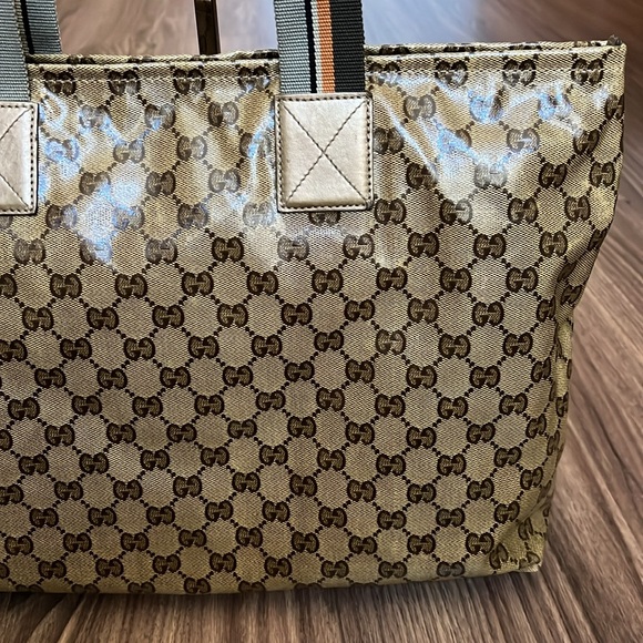 A309- 💯%authentic Gucci crystal shoulder bag - Picture 9 of 16